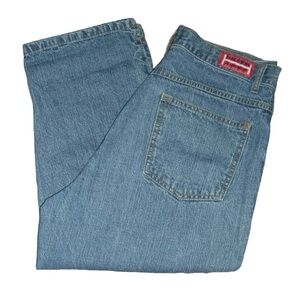 Vintage 90's Halston Jeans Mom Capri High Waist Retro VTG 12 Crop y2k ALT egirl